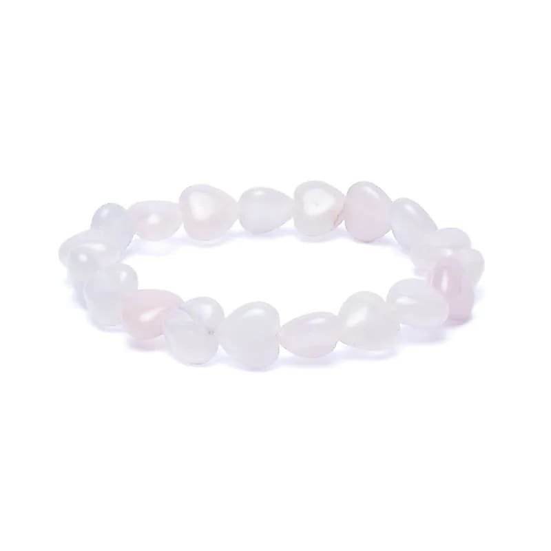 Bracciali Di Quarzo Rosa, Bracciale Di Elastico Cristallo - Foto 11